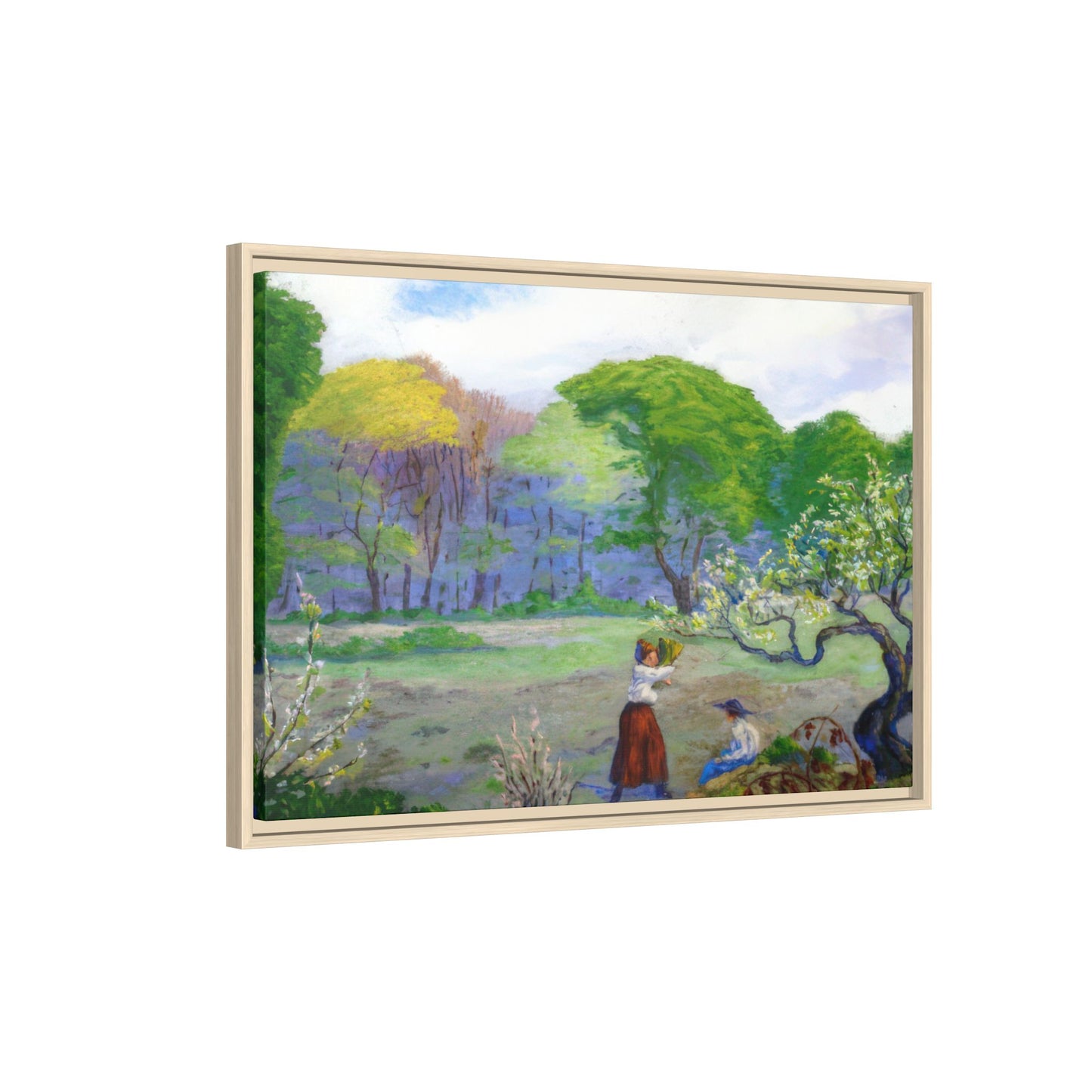 Ranson, Paul - Picking Flowers (1890) - Matte Canvas, Framed