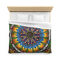Pacio, Adam - Emerald Arrows Mandala - Microfiber Duvet Cover
