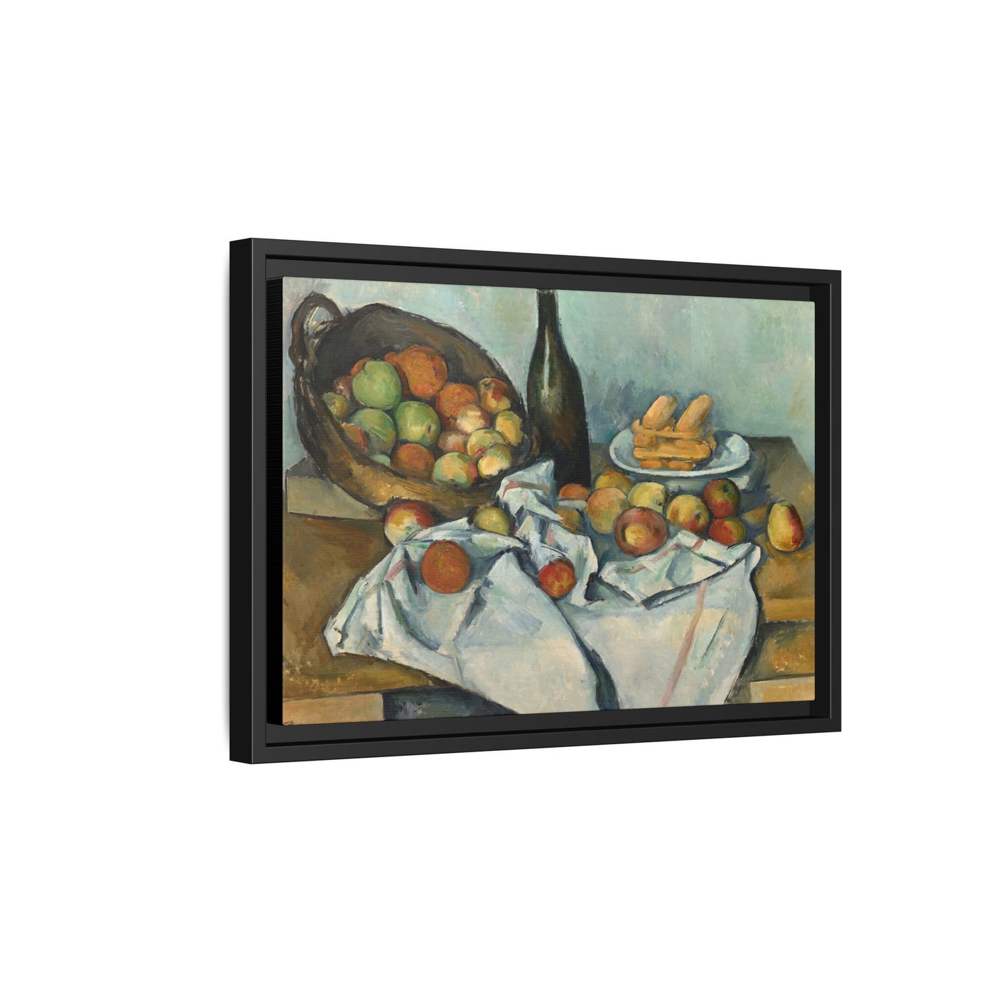 Cézanne, Paul - Basket of Apples (1893) - Matte Canvas, Framed