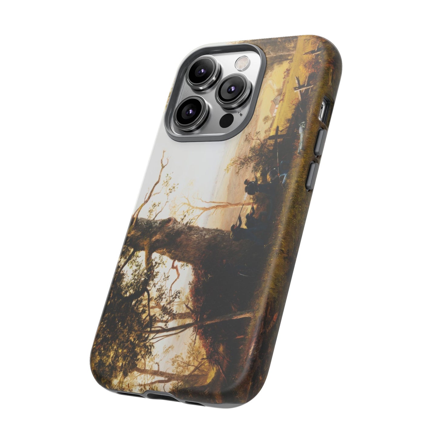 Bierstadt, Albert -  Guerrilla Warfare (1861) - Tough Phone Cases