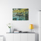 Monet, Claude - La Grenouillere (1869) - Canvas Block, unframed
