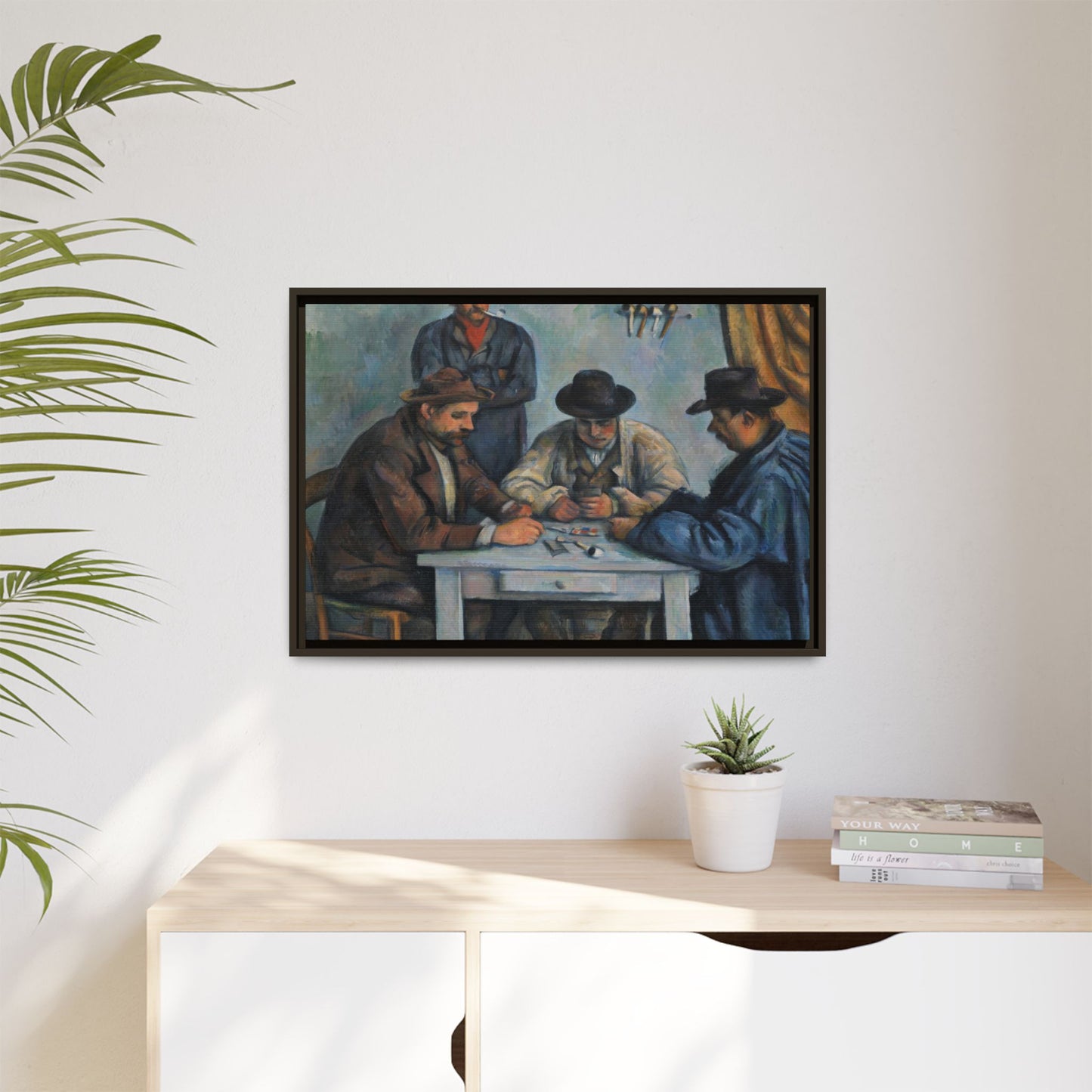 Cézanne, Paul - The Card Players (1892) - Matte Canvas, Framed