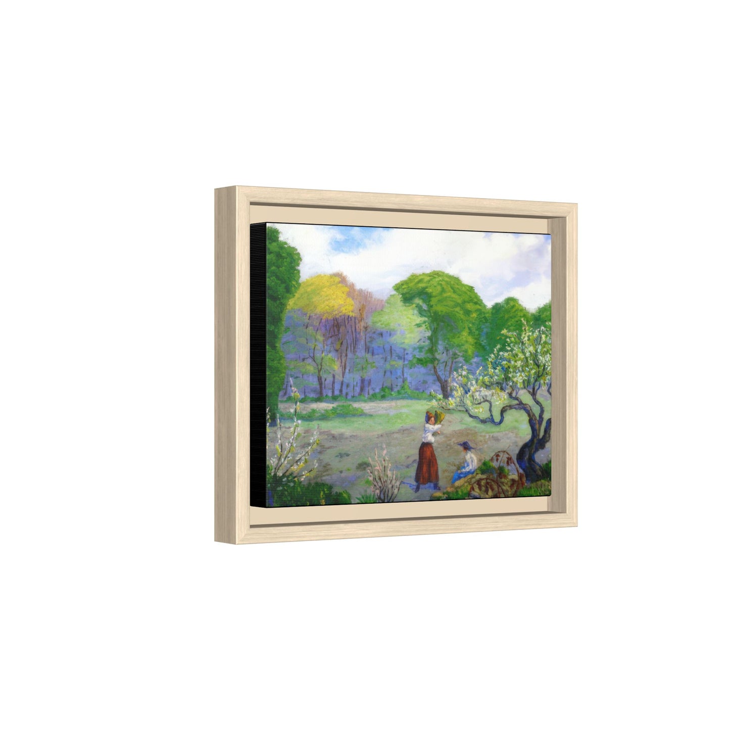 Ranson, Paul - Picking Flowers (1890) - Matte Canvas, Framed