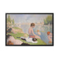 Seurat, Georges - Bathers at Asnières (1884) - Matte Canvas, Framed