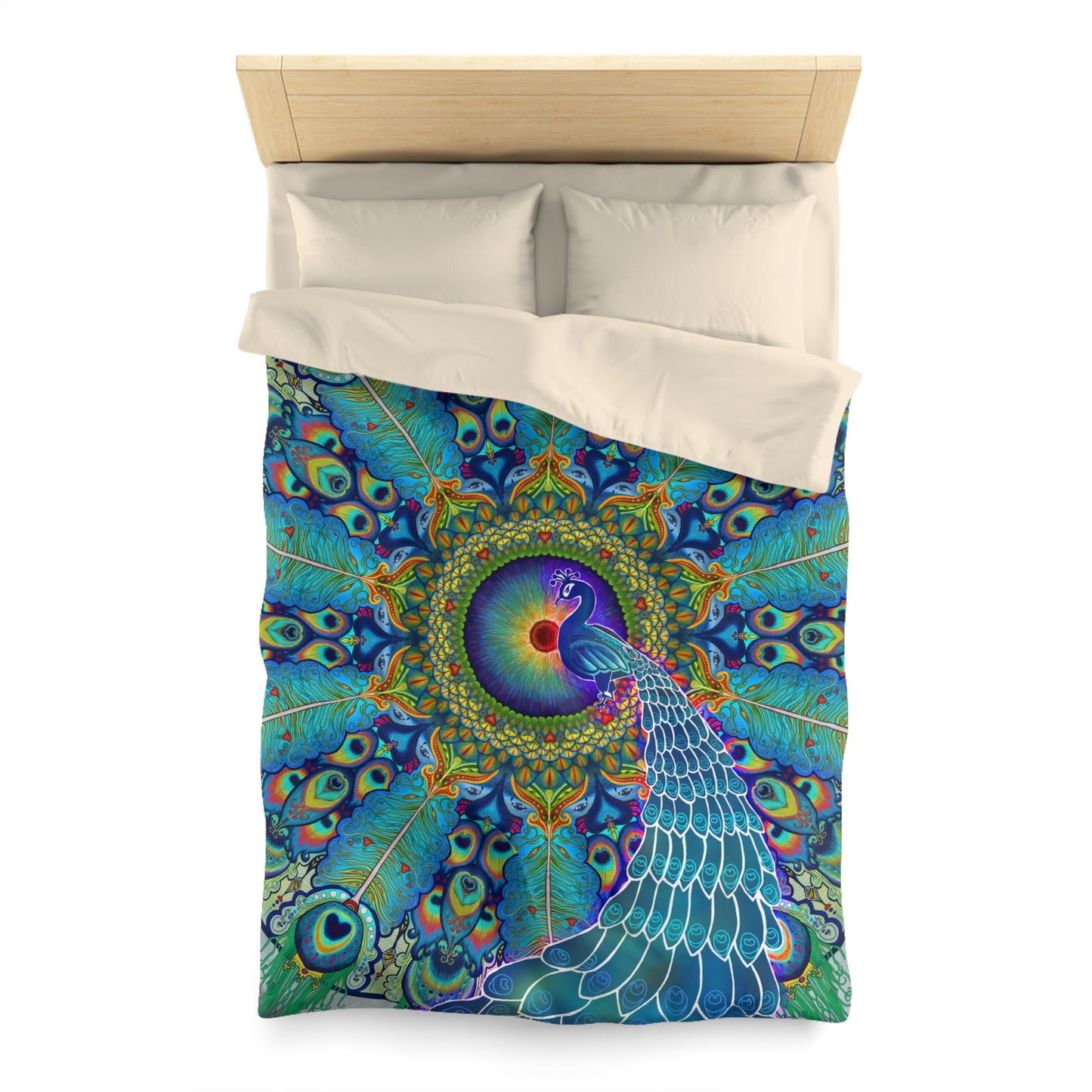 Pacio, Adam - Melek Taus Mandala - Microfiber Duvet Cover