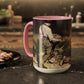 Courbet, Gustave - The Stone Breakers (1850) - Colorful Accent Mugs