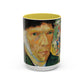 Van Gogh, Vincent - Self Portrait with Bandaged Ear (1889) - Colorful Accent Mugs
