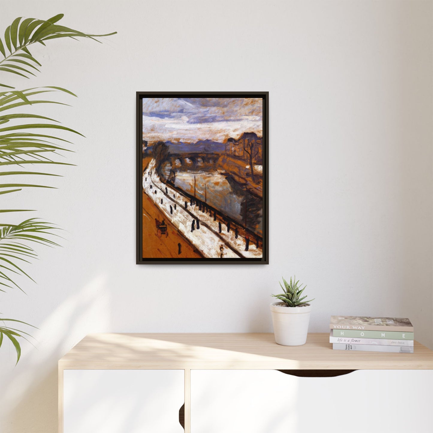 Marquet, Albert - Quai des Grands-Augustins (1905) - Matte Canvas, Framed