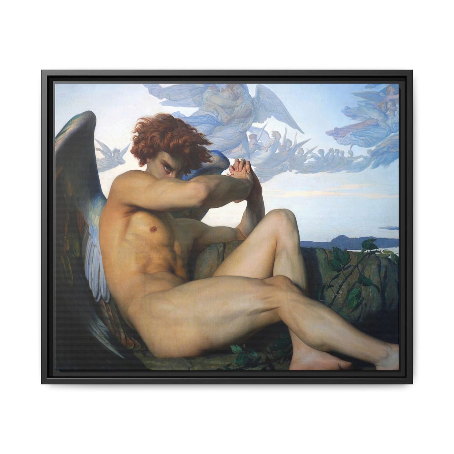 Cabanel, Alexandre - The Fallen Angel (1847) - Matte Canvas, Framed