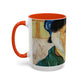 Van Gogh, Vincent - Self Portrait with Bandaged Ear (1889) - Colorful Accent Mugs