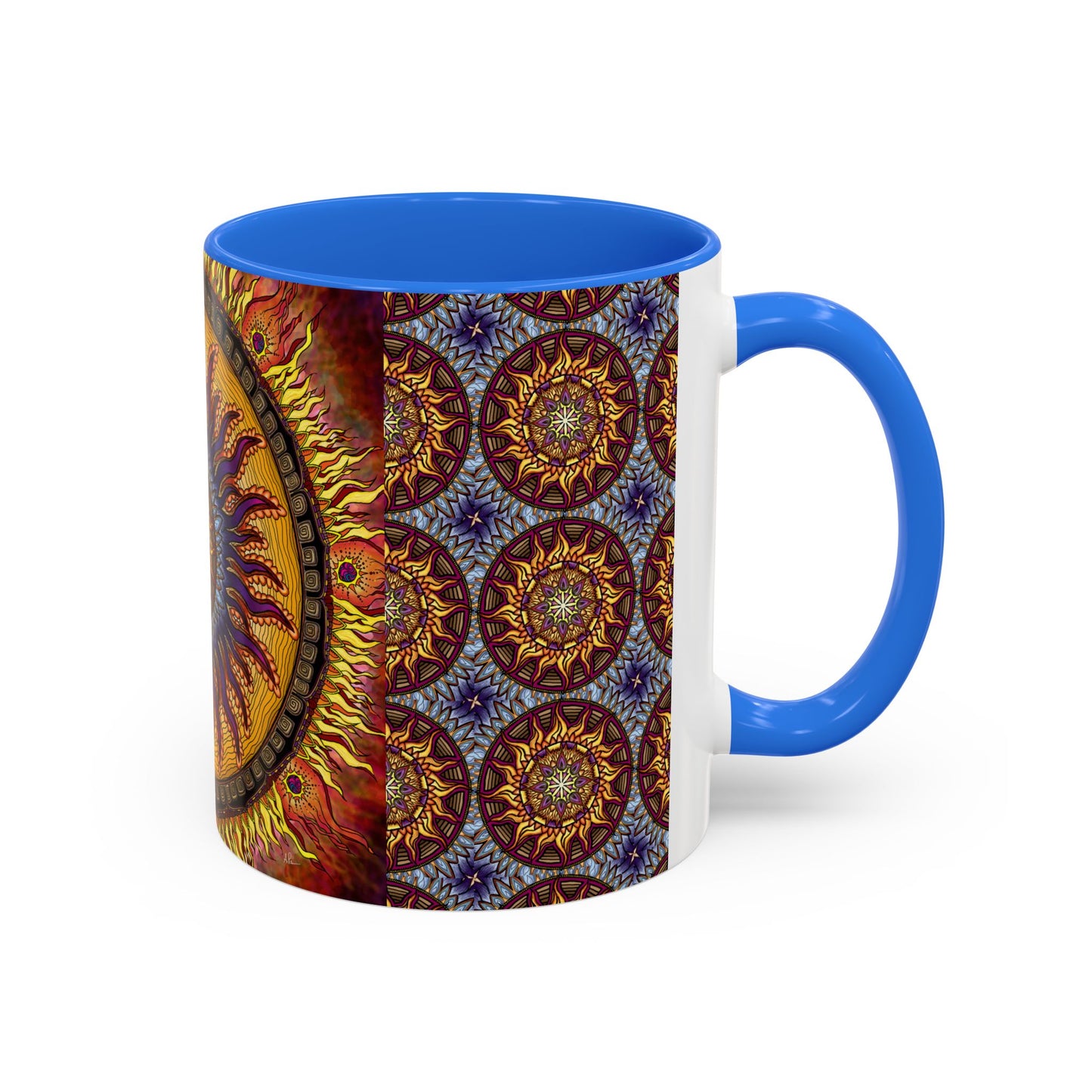 Pacio, Adam - Solar Disc Mandala - Colorful Accent Mugs