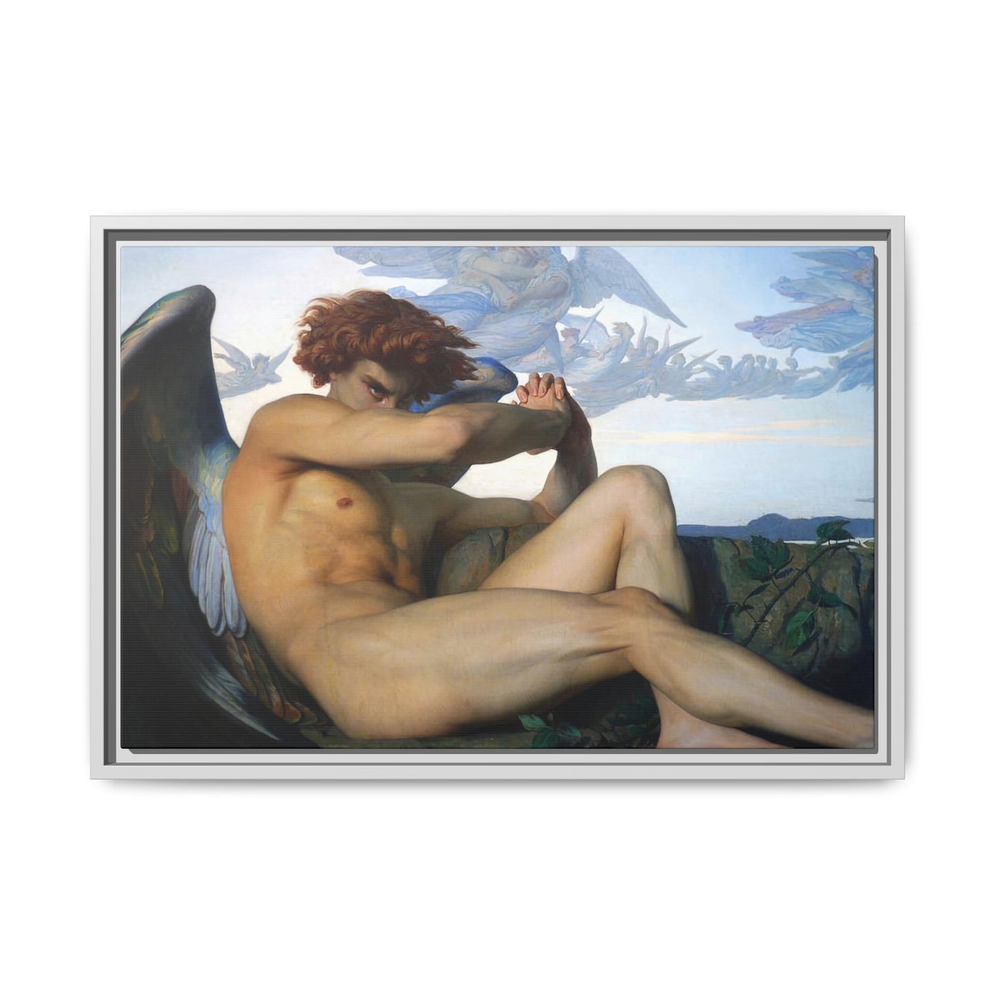 Cabanel, Alexandre - The Fallen Angel (1847) - Matte Canvas, Framed