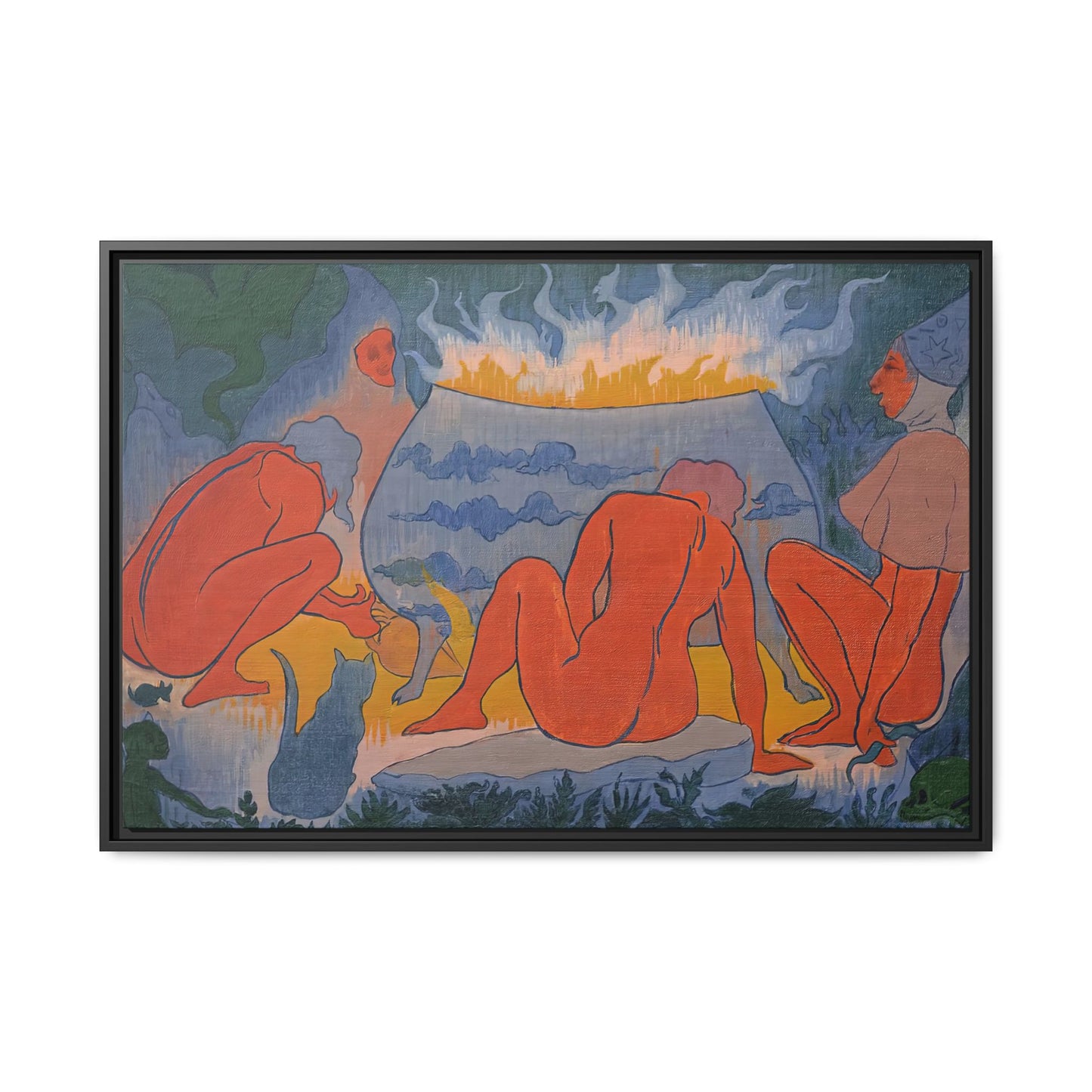 Ranson, Paul - Witches Around the Fire (1891) - Matte Canvas, Framed