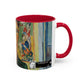Van Gogh, Vincent - Self Portrait with Bandaged Ear (1889) - Colorful Accent Mugs