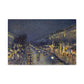 Pissarro, Camille - The Boulevard Montmartre At Night (1897) - Canvas Block, unframed