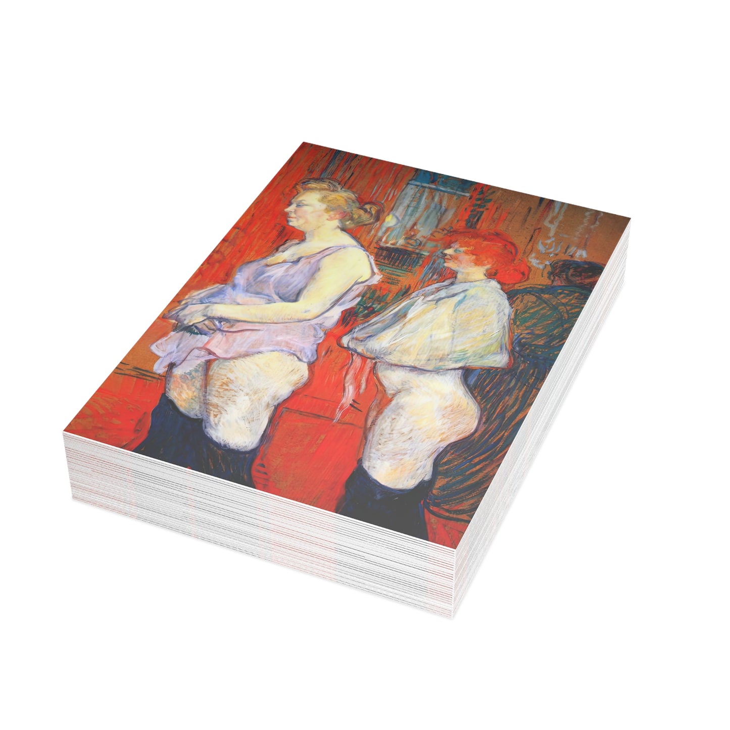 Toulouse-Lautrec, Henri - The Medical Inspection (1894) - Postcard Bundles with Envelopes Included