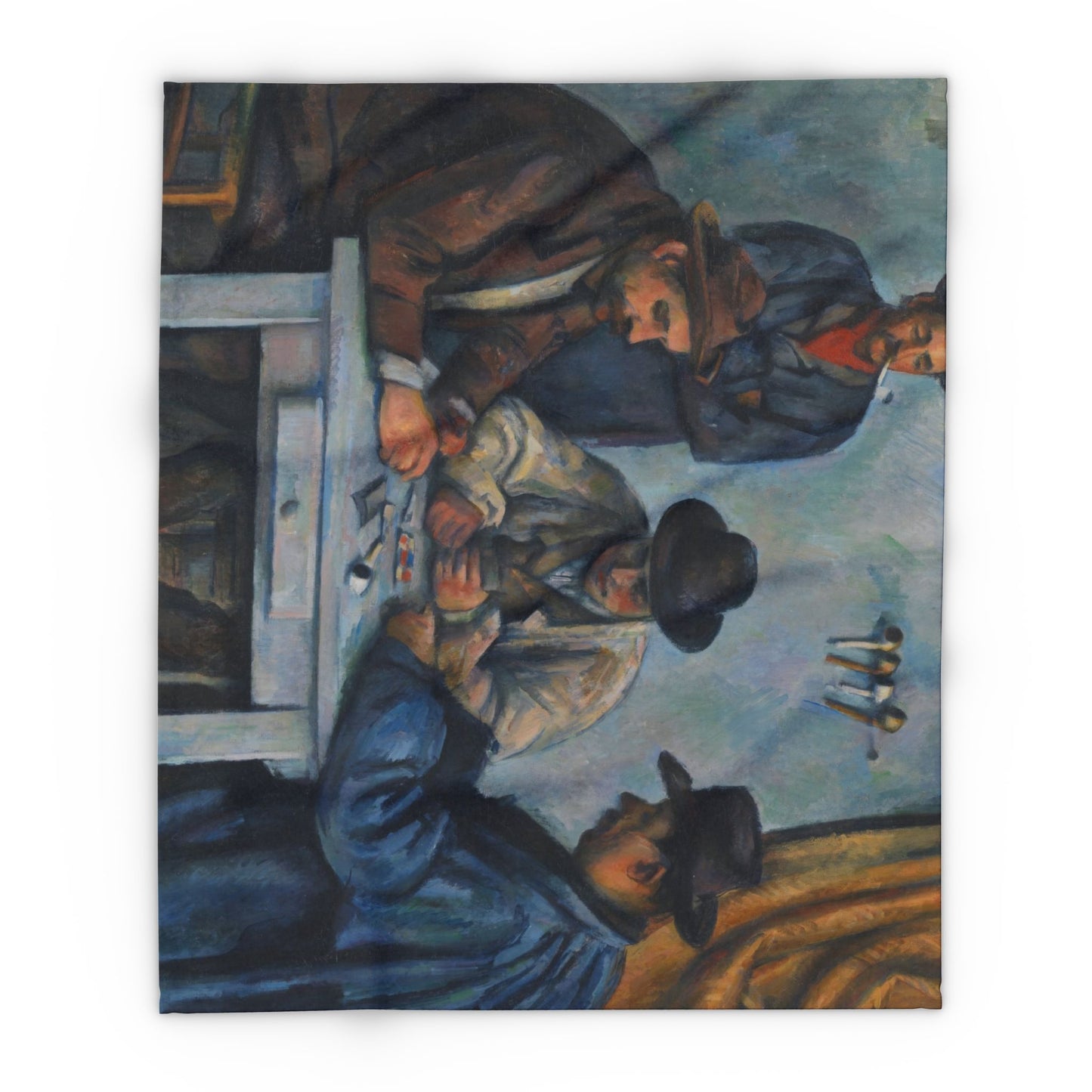 Cézanne, Paul - The Card Players (1892) - Arctic Fleece Blanket