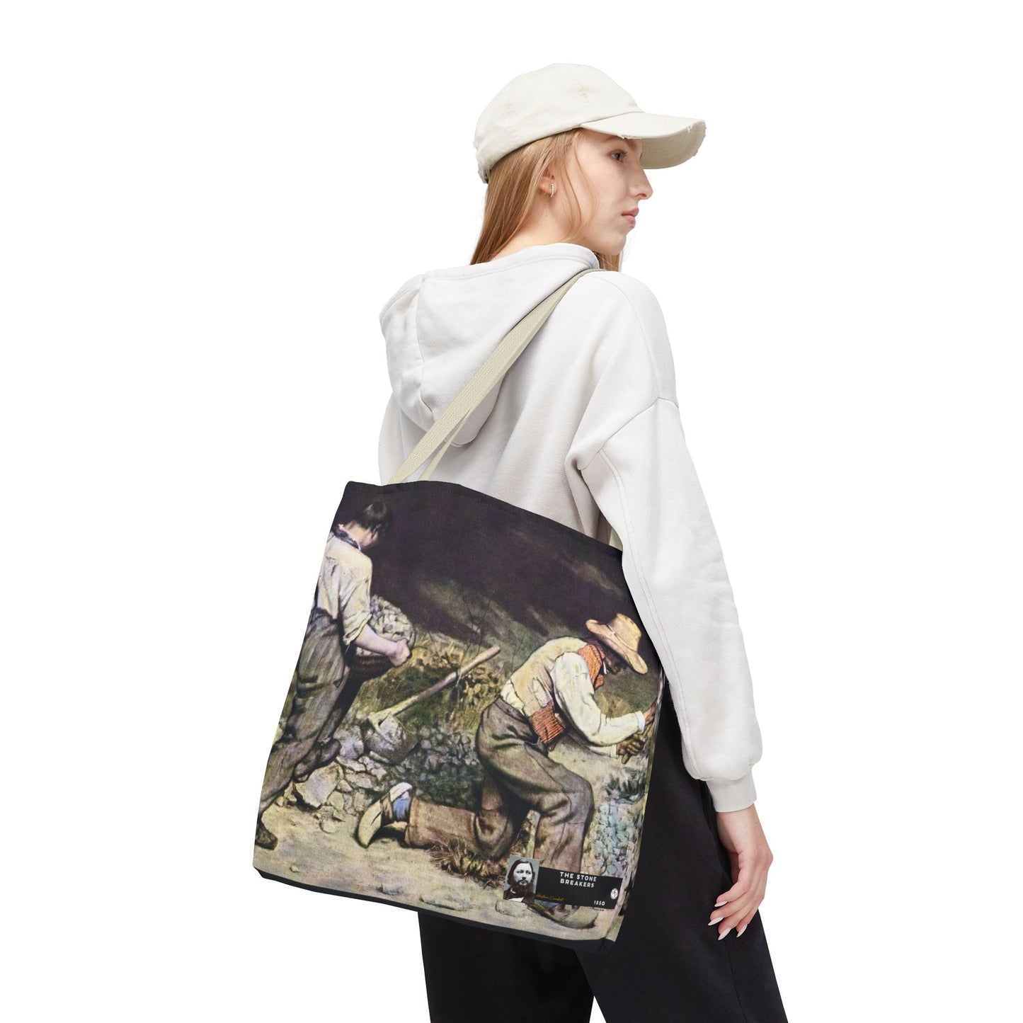 Courbet, Gustave - The Stone Breakers (1850) - Tote Bag