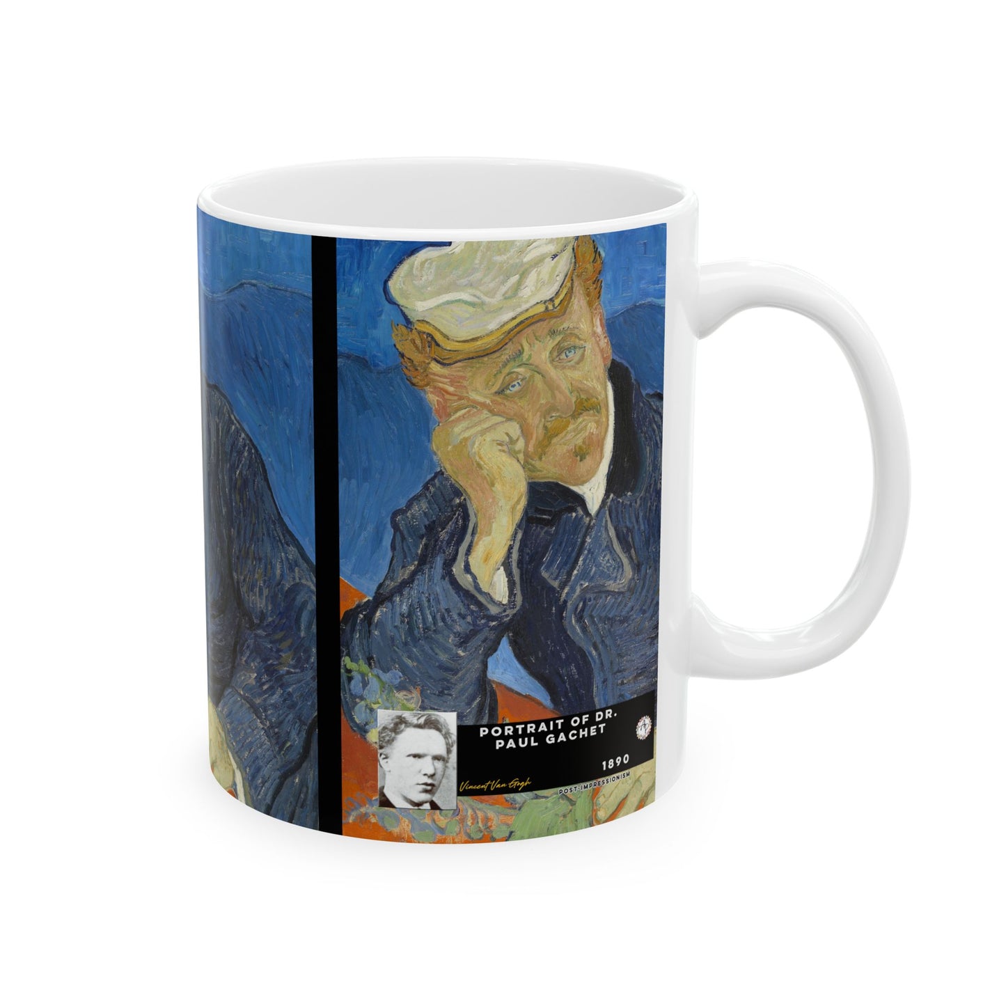 Van Gogh, Vincent - Portrait of Dr. Paul Gachet (1890) - Ceramic Mug