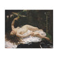 Courbet, Gustave - Woman with a Parrot (1866) - Canvas Block, unframed