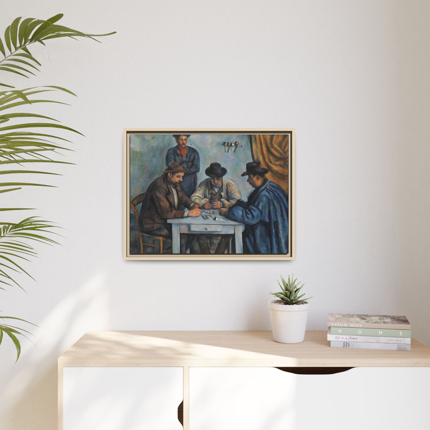 Cézanne, Paul - The Card Players (1892) - Matte Canvas, Framed