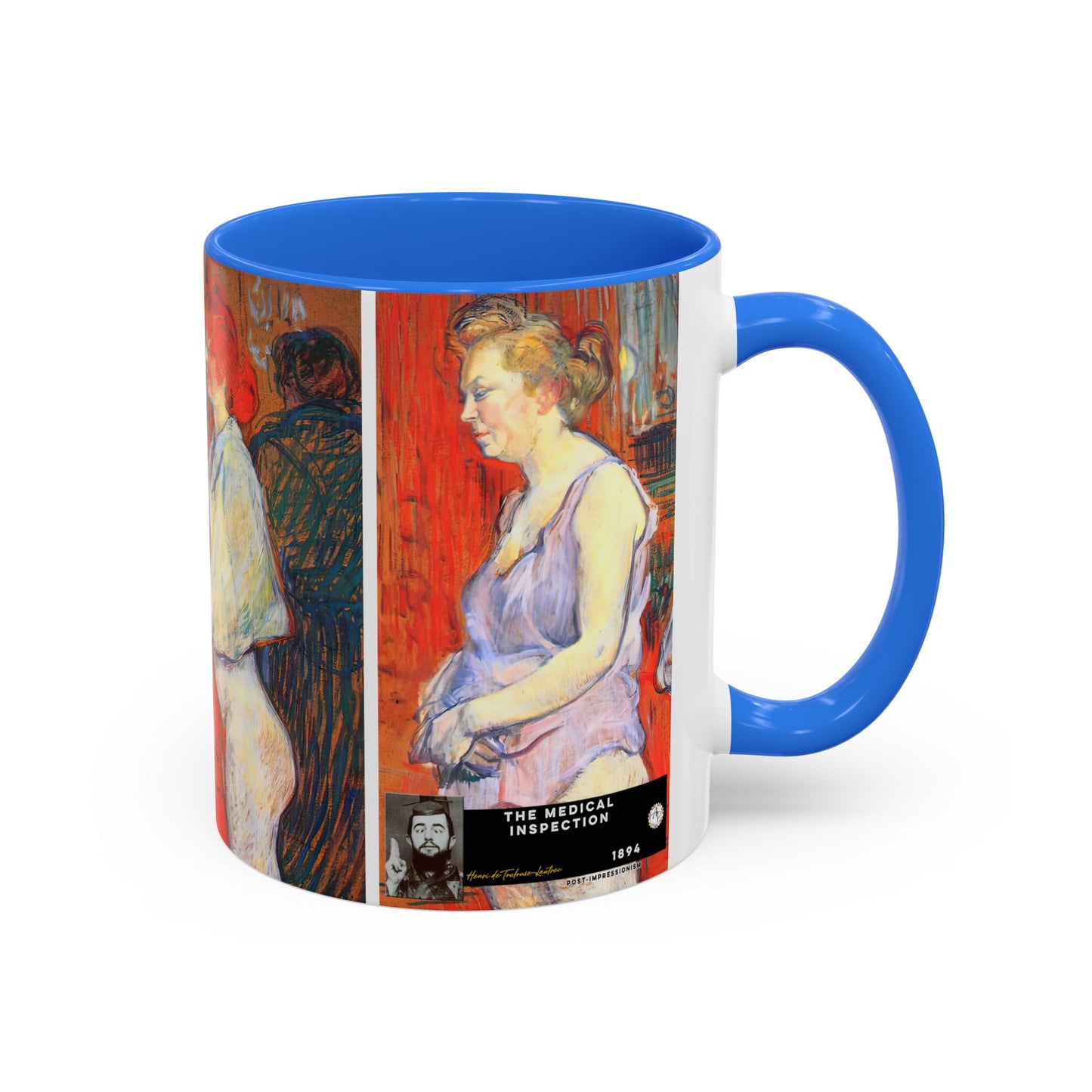 Toulouse-Lautrec, Henri - The Medical Inspection (1894) - Colorful Accent Mugs
