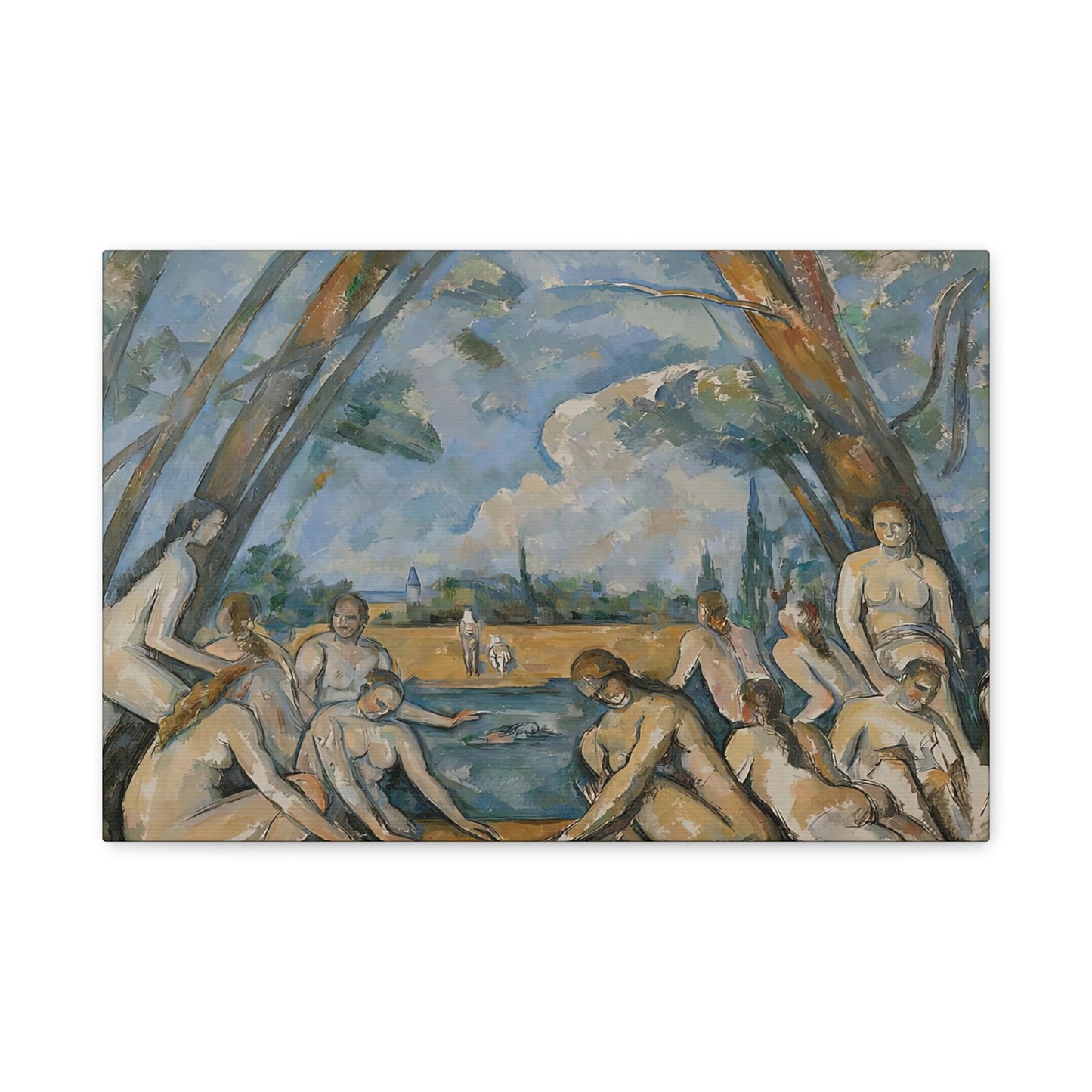 Cézanne, Paul - The Large Bathers (1906) - Canvas Block, unframed
