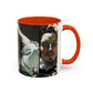 Courbet, Gustave - The Desperate Man (1843) - Colorful Accent Mugs