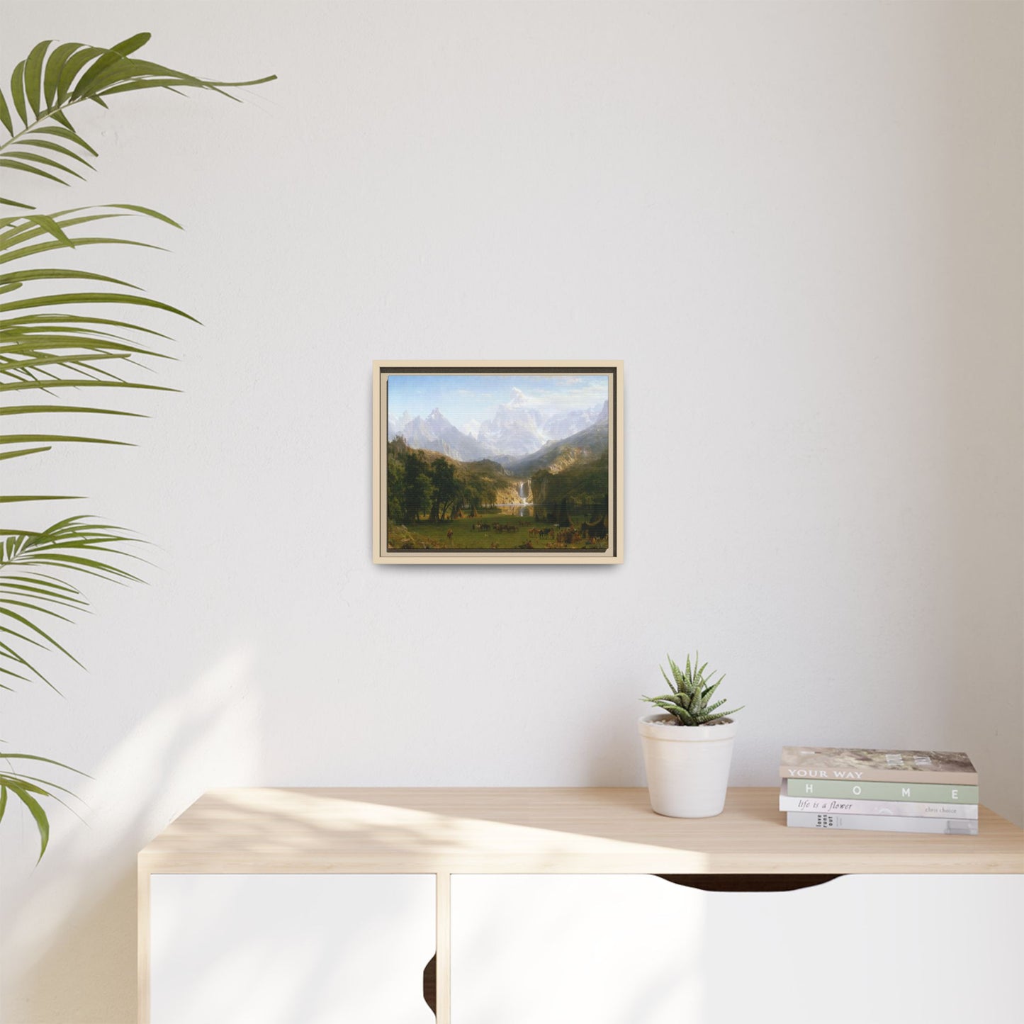 Bierstadt, Albert - The Rocky Mountains, Lander’s Peak (1863) - Matte Canvas, Framed