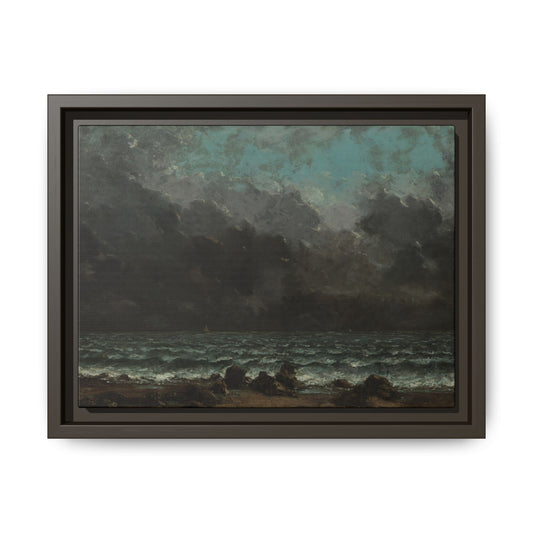 Courbet, Gustave - The Sea (1865) - Matte Canvas, Framed