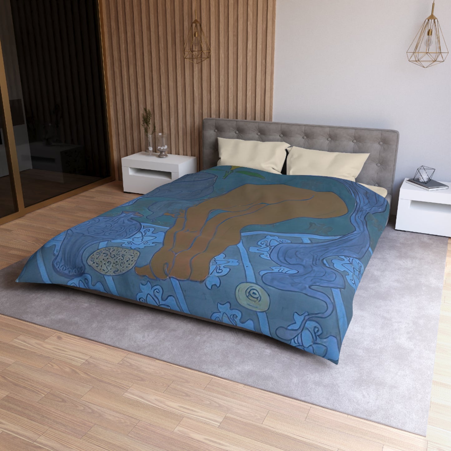 Ranson, Paul - The Blue Bather (1891) - Microfiber Duvet Cover
