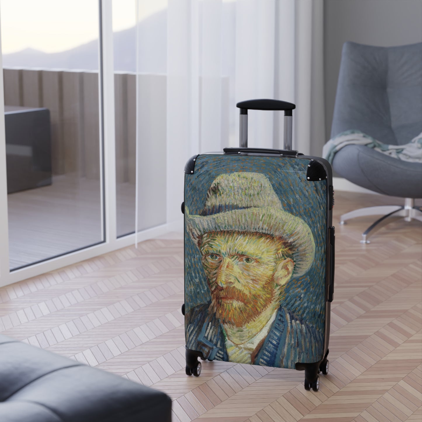 Van Gogh, Vincent - Self-Portrait with Grey Felt Hat (1887) - Suitcase