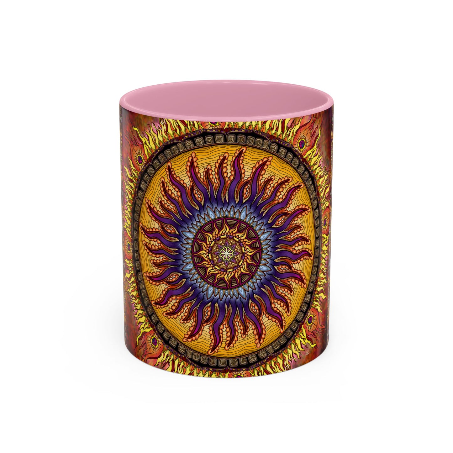 Pacio, Adam - Solar Disc Mandala - Colorful Accent Mugs