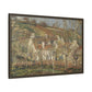 Pissarro, Camille - Red Roofs, Corner of a Village in Winter (1877) - Matte Canvas, Framed