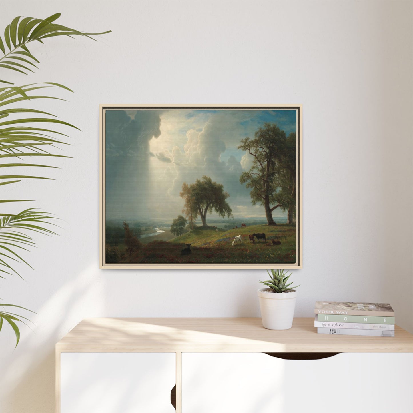 Bierstadt, Albert - California Spring (1875) - Matte Canvas, Framed