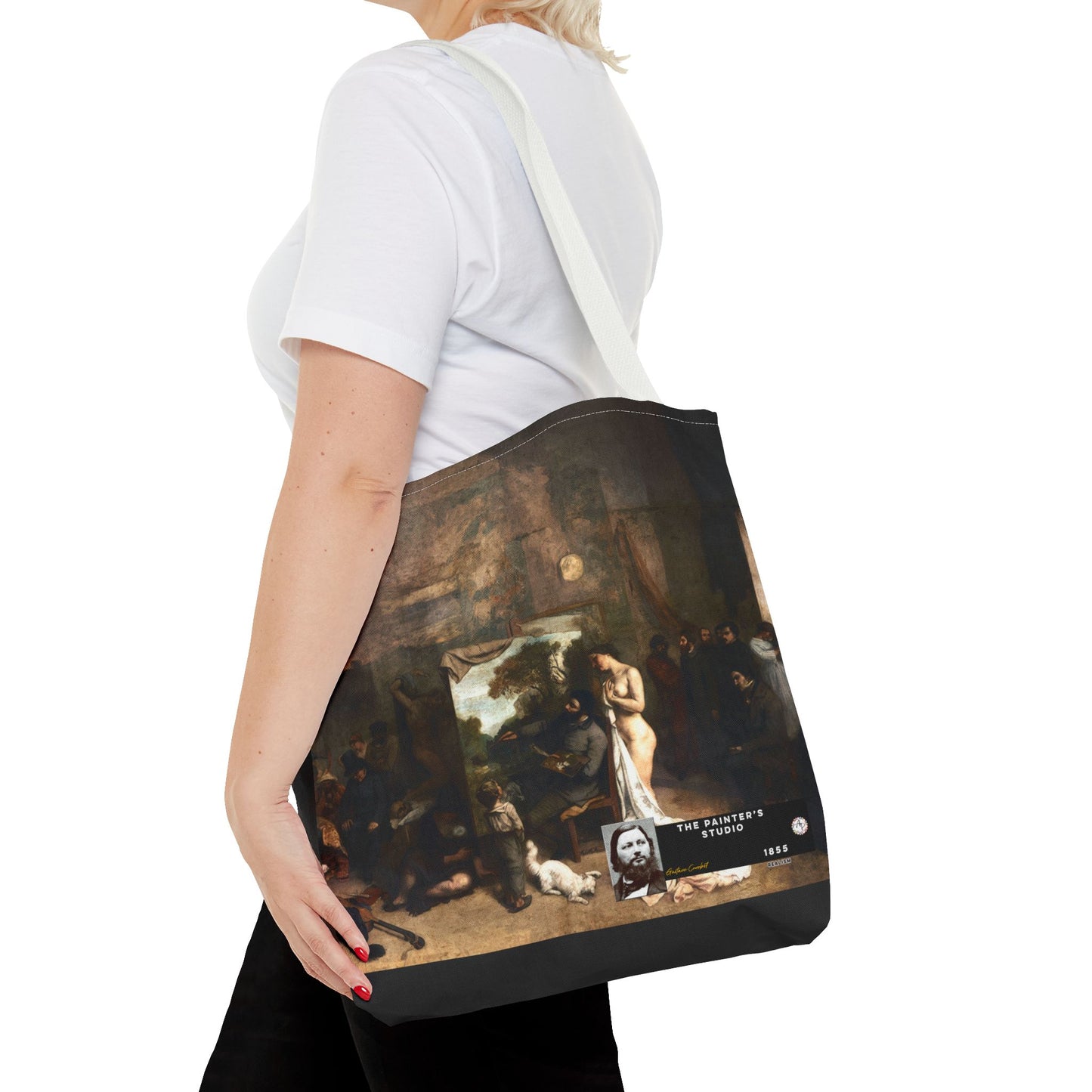 Courbet, Gustave - The Painter’s Studio (1855) - Tote Bag
