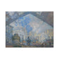 Monet, Claude - Le Gare Saint-Lazare (1877) - Canvas Block, unframed
