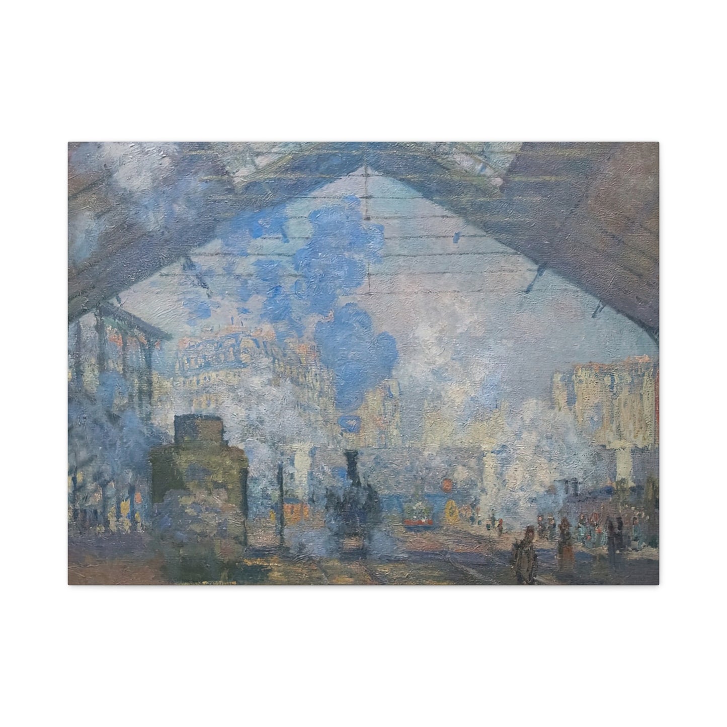 Monet, Claude - Le Gare Saint-Lazare (1877) - Canvas Block, unframed