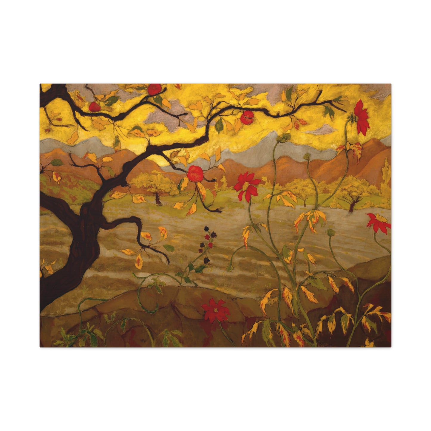 Ranson, Paul - Apple Tree with Red Fruit (1902) - Canvas Block, unframed