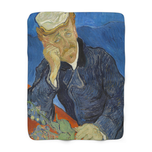 Van Gogh, Vincent - Portrait of Dr. Paul Gachet (1890) - Sherpa Fleece Blanket