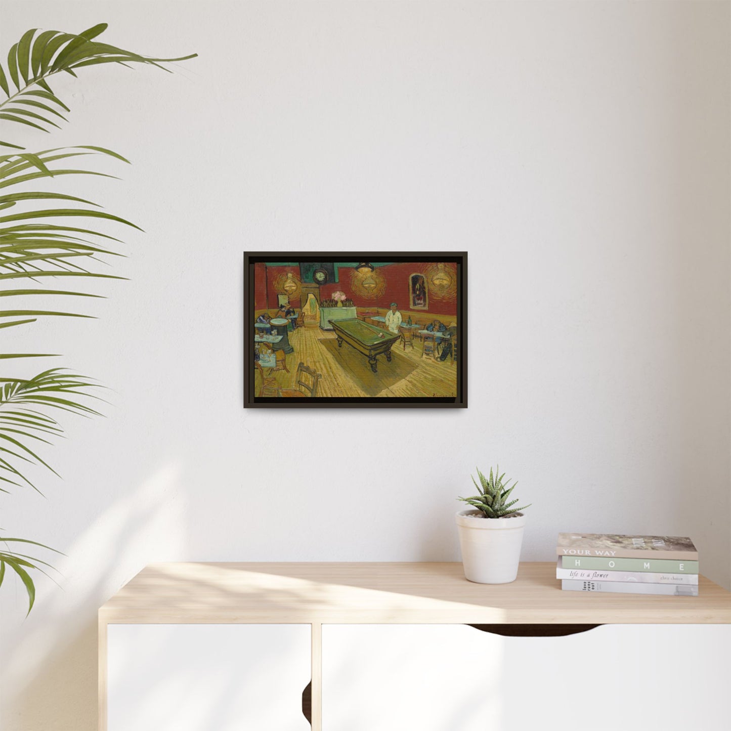 Van Gogh, Vincent - The Night Cafe (1888) - Matte Canvas, Framed