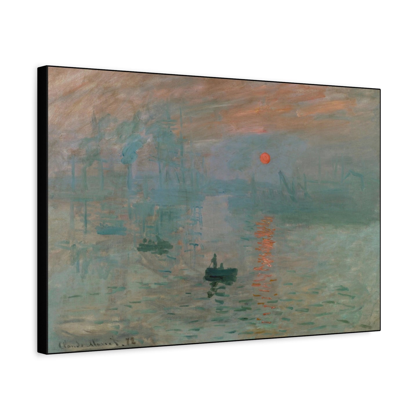 Monet, Claude - Impression, Sunrise (1872) - Canvas Block, unframed