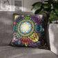 Pacio, Adam - Mystic Jewel Mandala - Suede Square Pillowcase