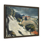 Cézanne, Paul - L’Estaque, Melting Snow (1870) - Matte Canvas, Framed