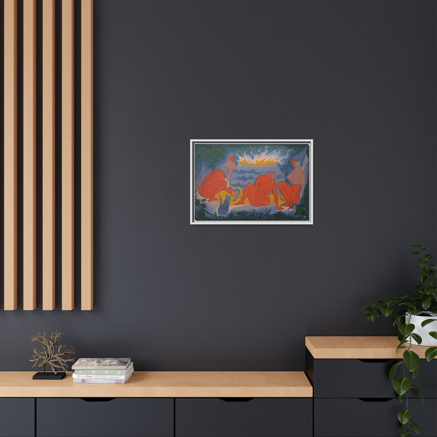 Ranson, Paul - Witches Around the Fire (1891) - Matte Canvas, Framed