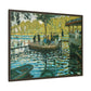 Monet, Claude - La Grenouillere (1869) - Matte Canvas, Framed
