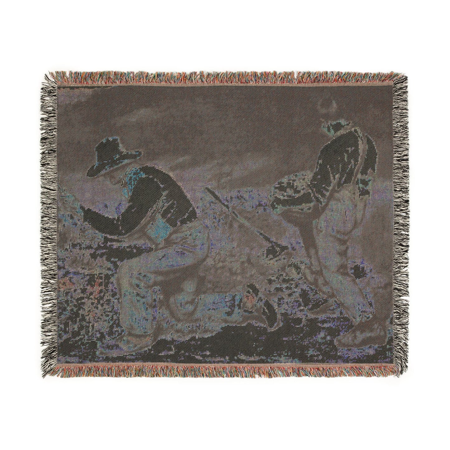 Courbet, Gustave - The Stone Breakers (1850) - Woven Blanket