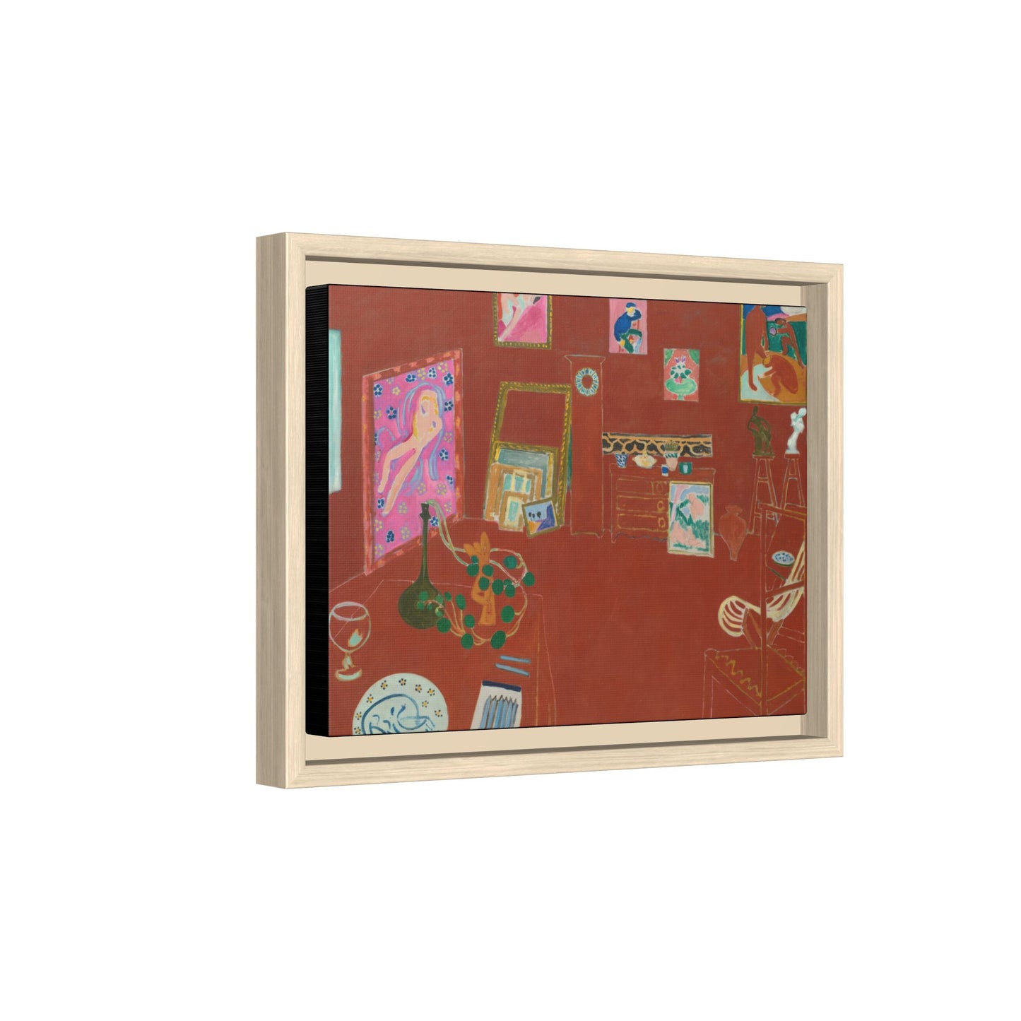 Matisse, Henri - The Red Studio (1911) - Matte Canvas, Framed