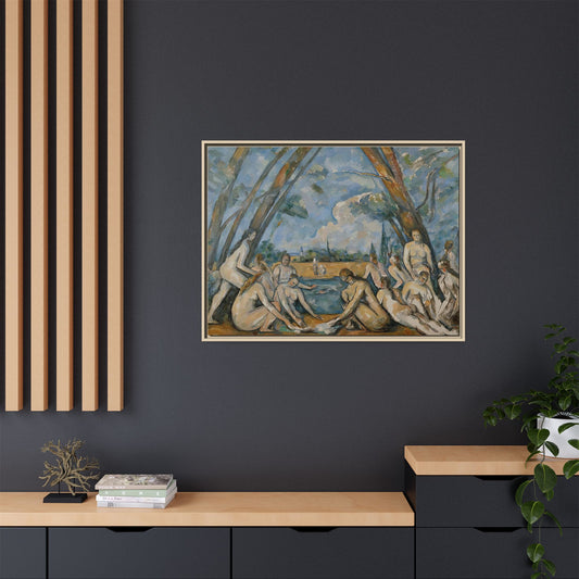 Cézanne, Paul - The Large Bathers (1906) - Matte Canvas, Framed
