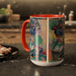 Matisse, Henri - Woman with a Hat (1905) - Colorful Accent Mugs